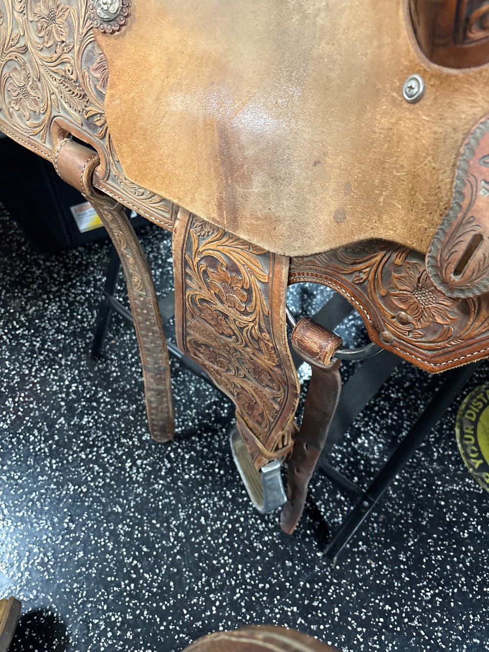 Charmaine James barrel saddle 14.5