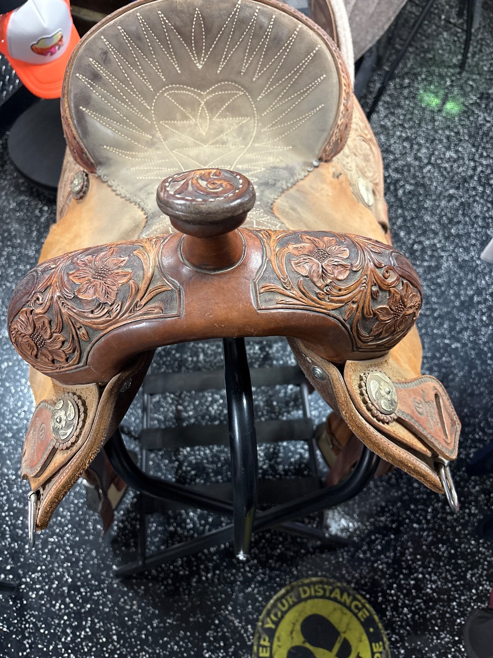 Charmaine James barrel saddle 14.5