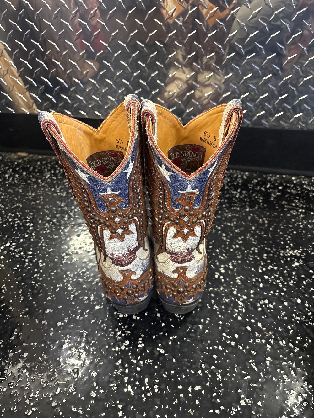 Old Gringo Boots Red White Blue 6 1/2