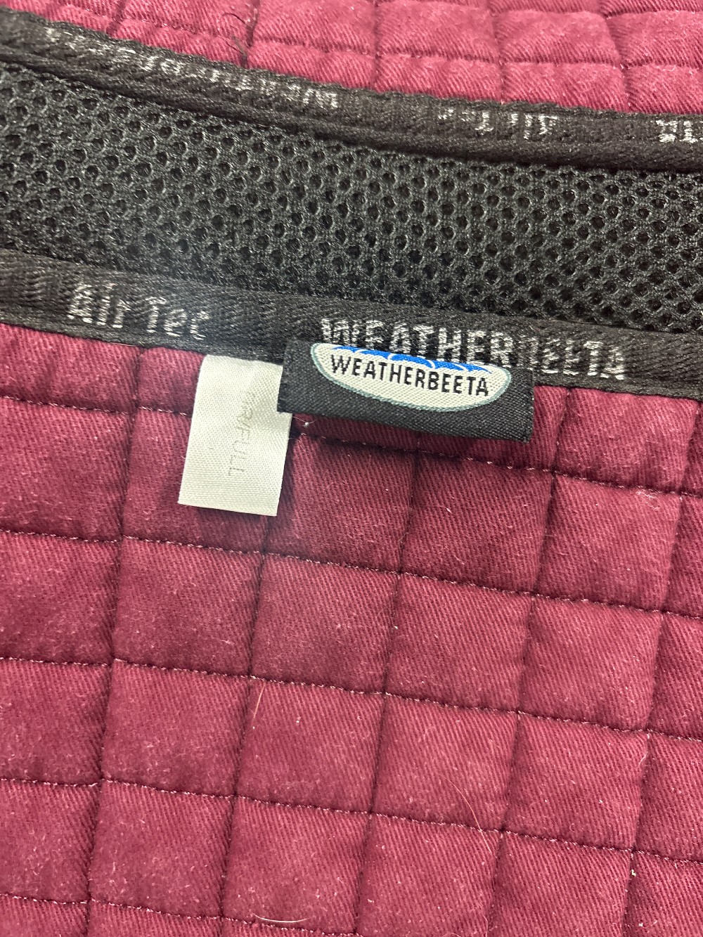 Dressage Pad Weatherbeeta/burgundy