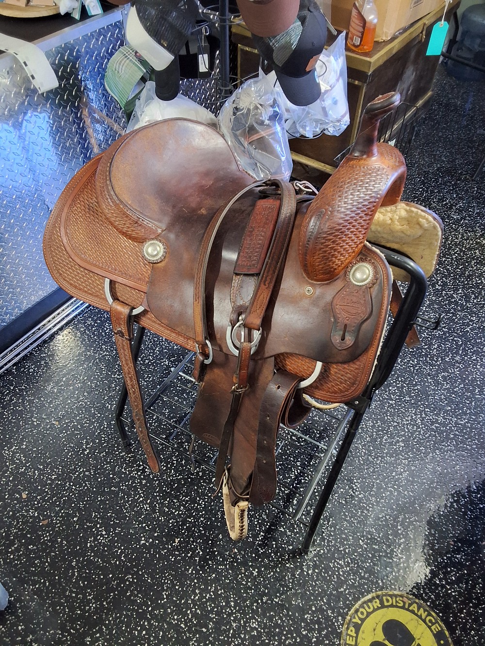 Leddy Cutting Saddle 17 inch 1991