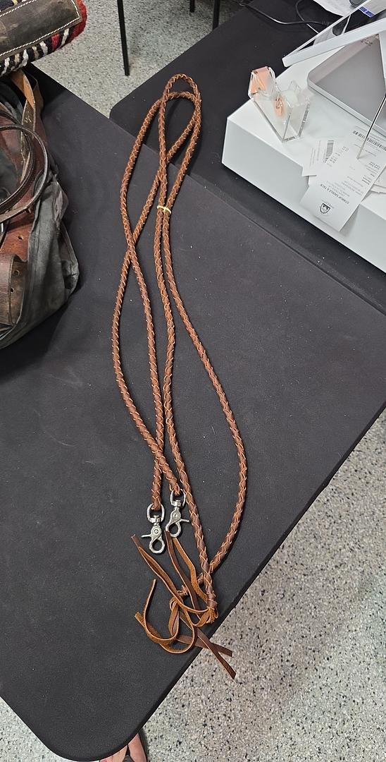Braided reins