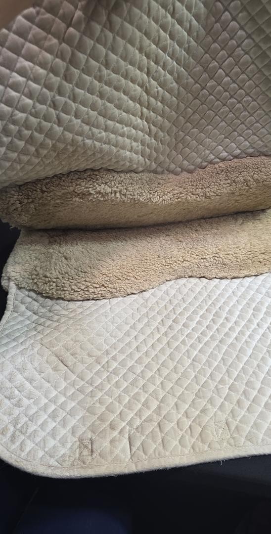 Fleece works dressage pad