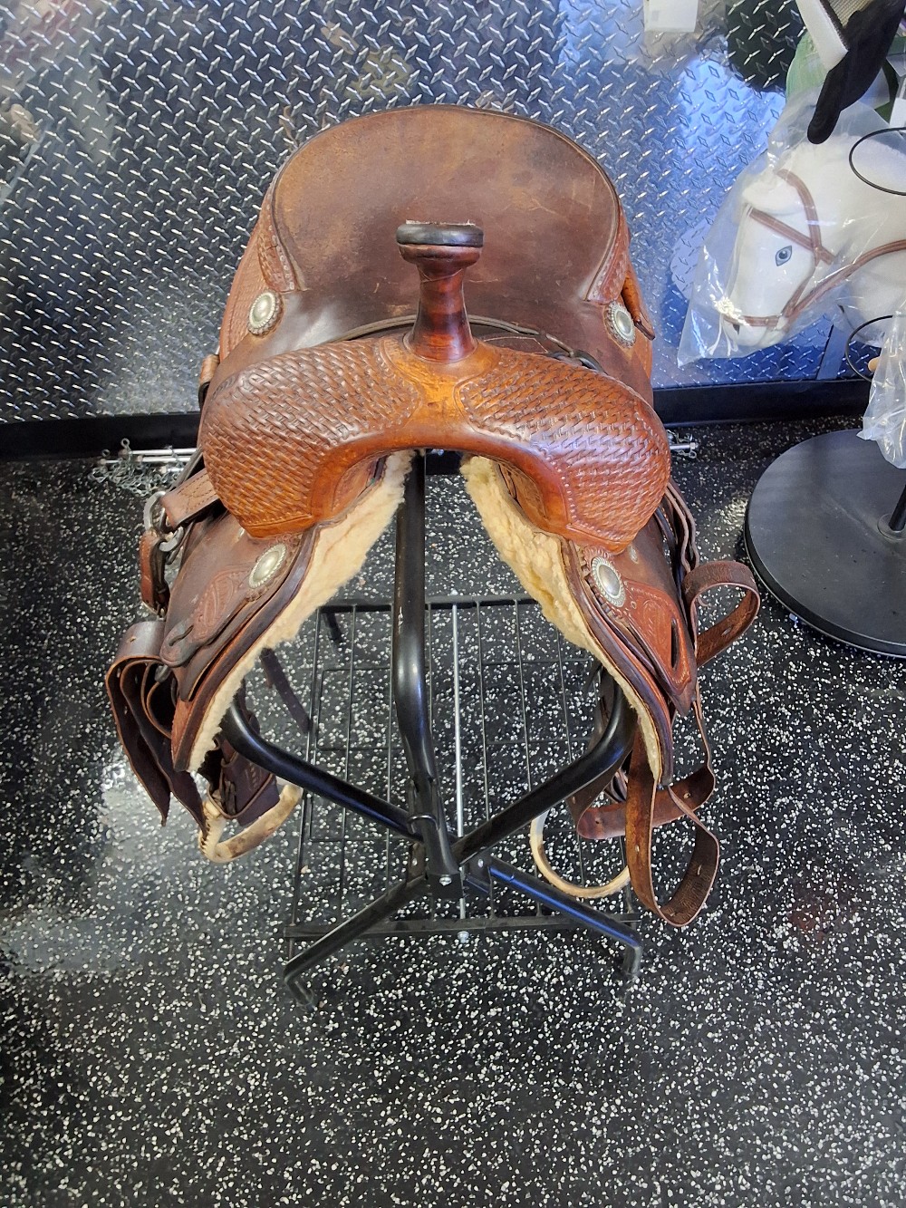 Leddy Cutting Saddle 17 inch 1991