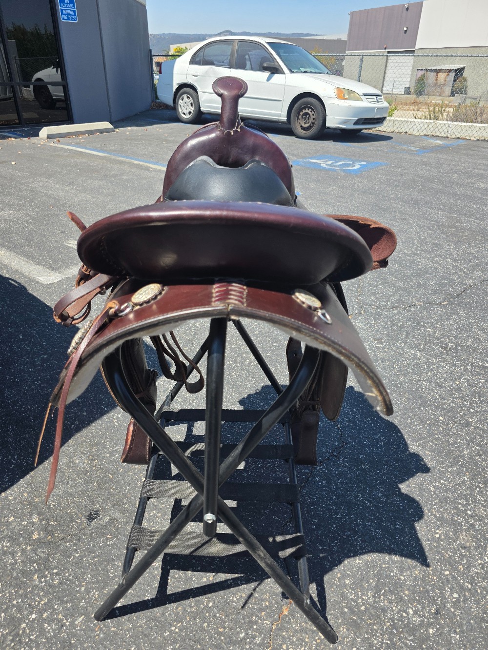 Circle y equitation saddle 16.5 in with matching breast collar
