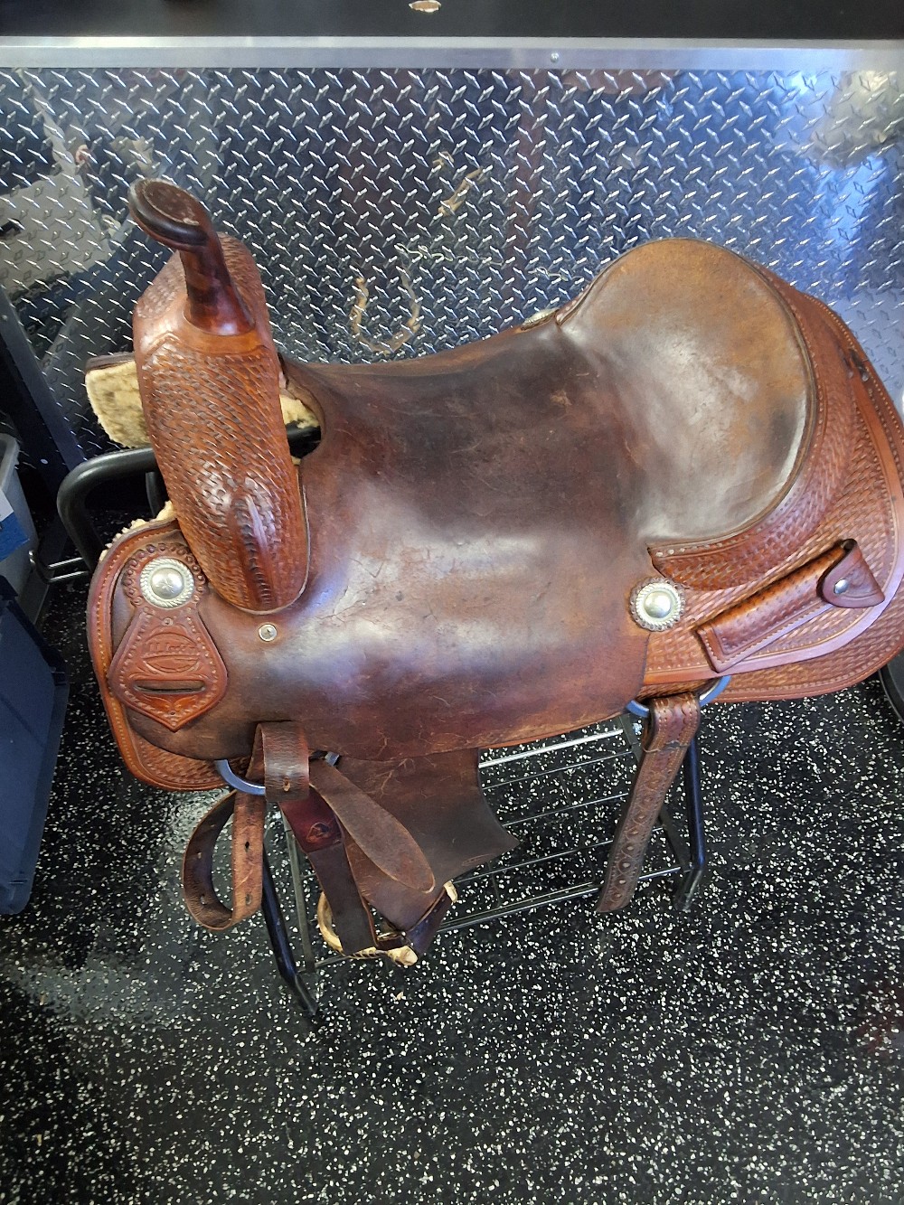Leddy Cutting Saddle 17 inch 1991