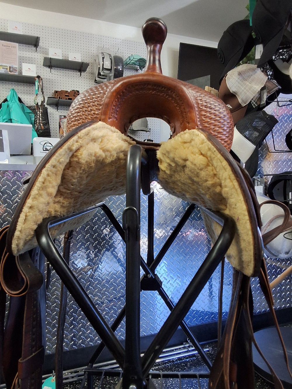 Leddy Cutting Saddle 17 inch 1991