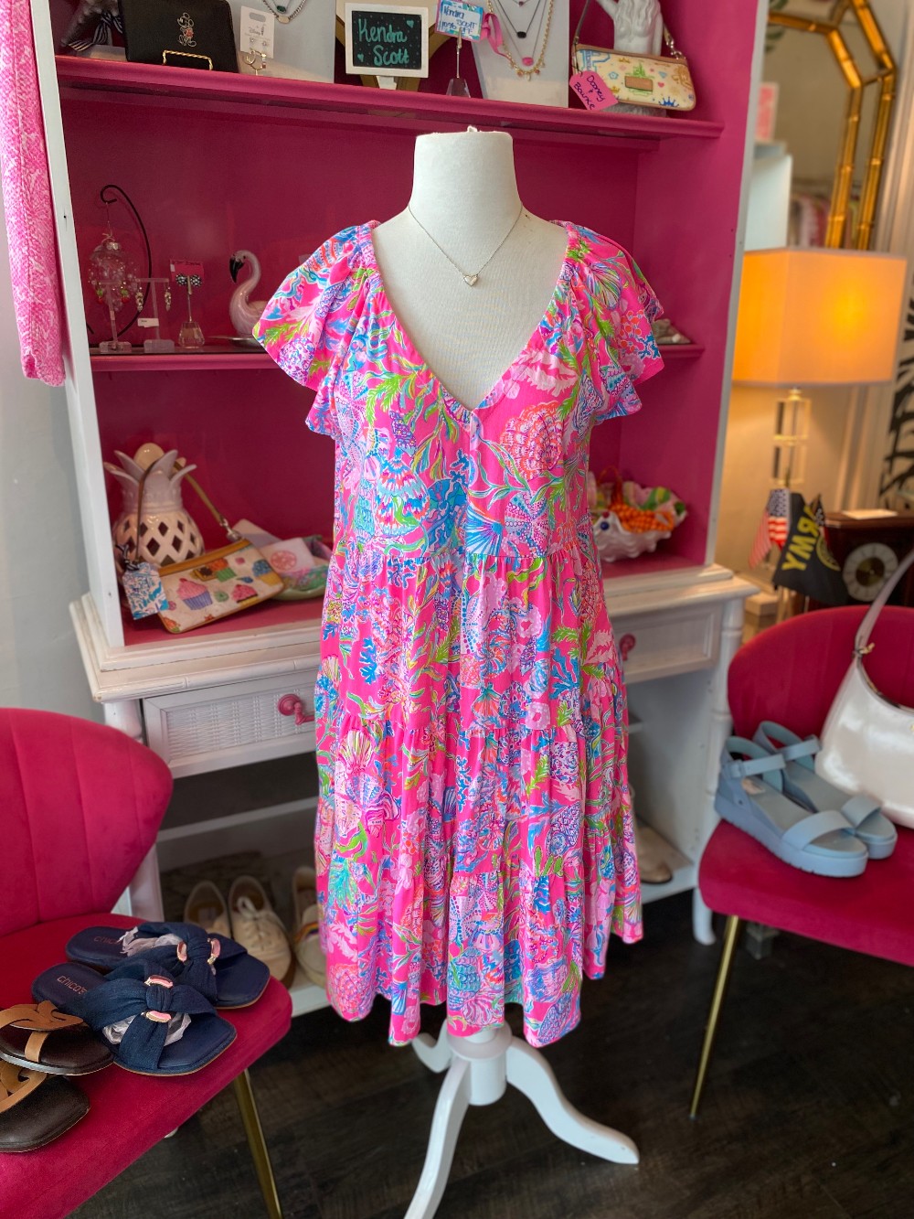 Lilly Pulitzer Kawai swing dress in pink size M