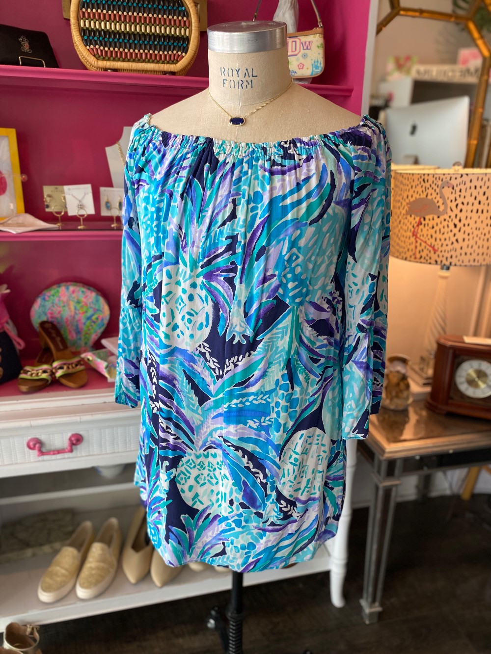 Lilly Pulitzer Nevie off shoulder dress size XL