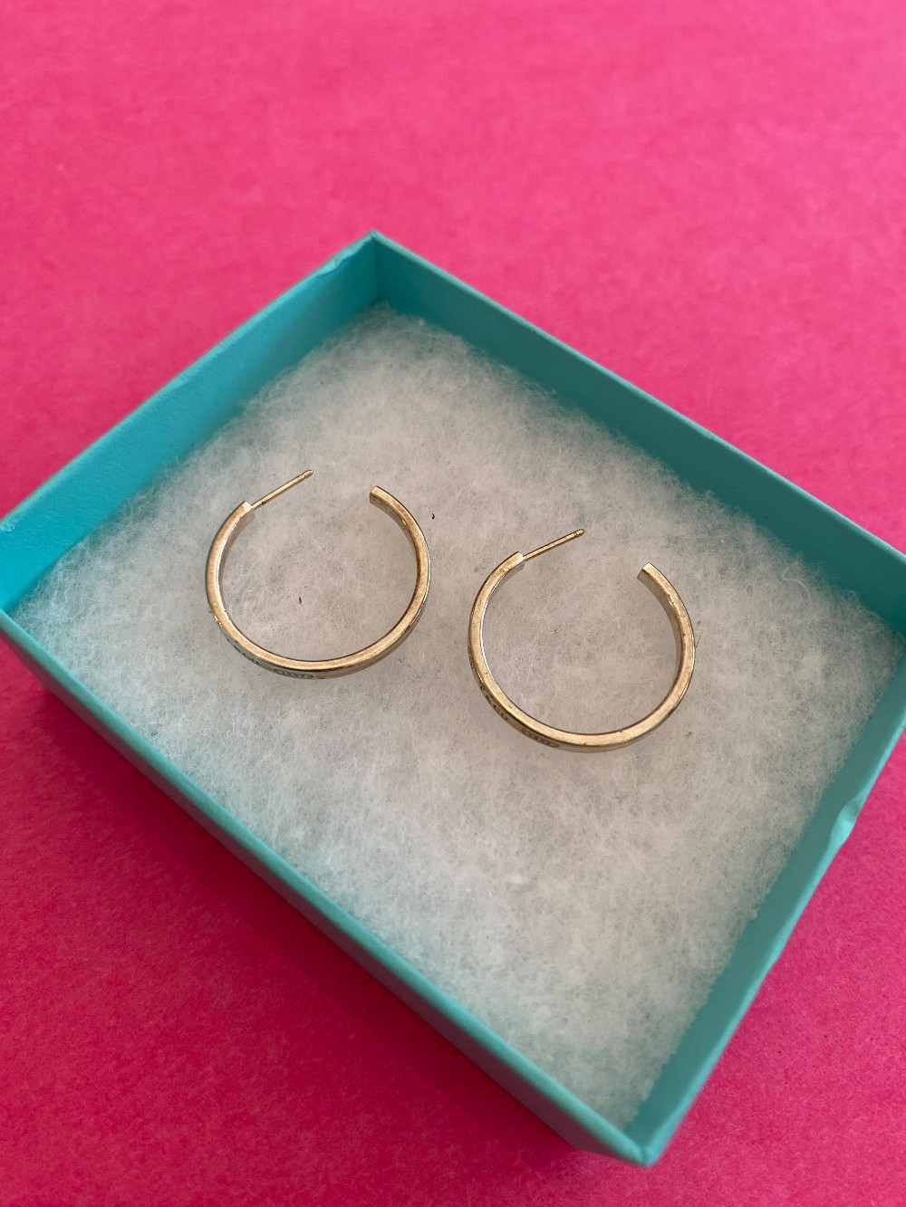 Tiffany & Co. 1837 Narrow Large 33mm Hoop Earrings