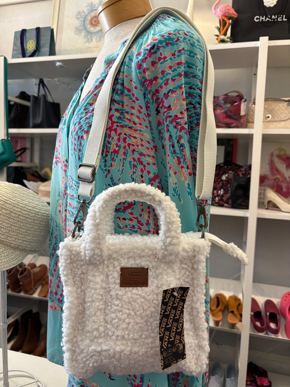 Vans Little Pergs Crossbody in Marshmellow NWT