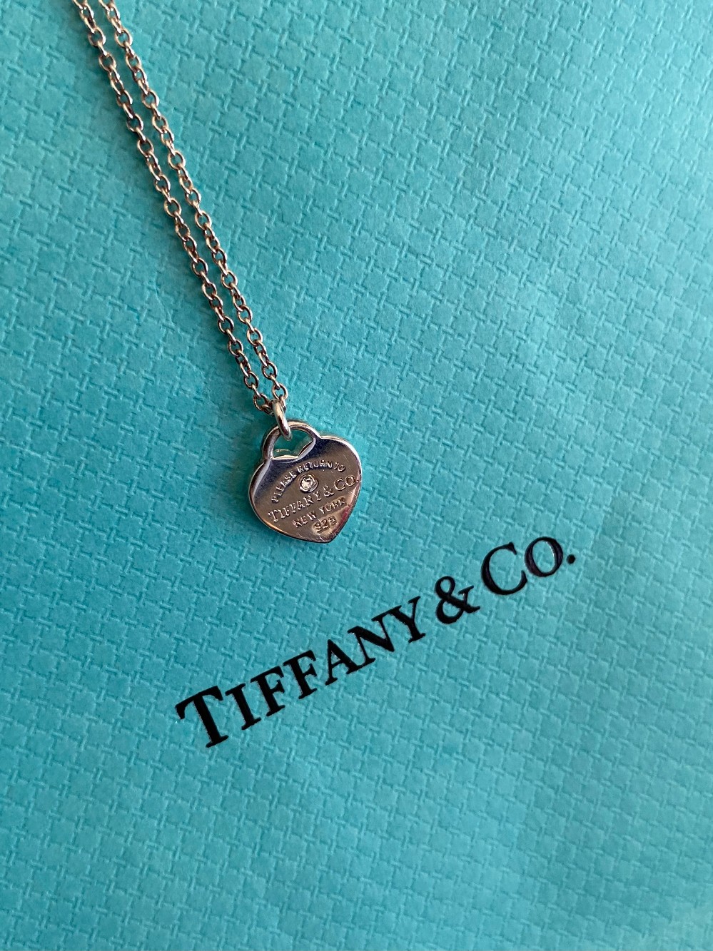 Tiffany & Co. Mini Heart Pendant with chain