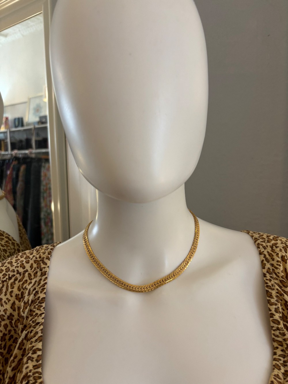 Monet Vintage Herringbone necklace
