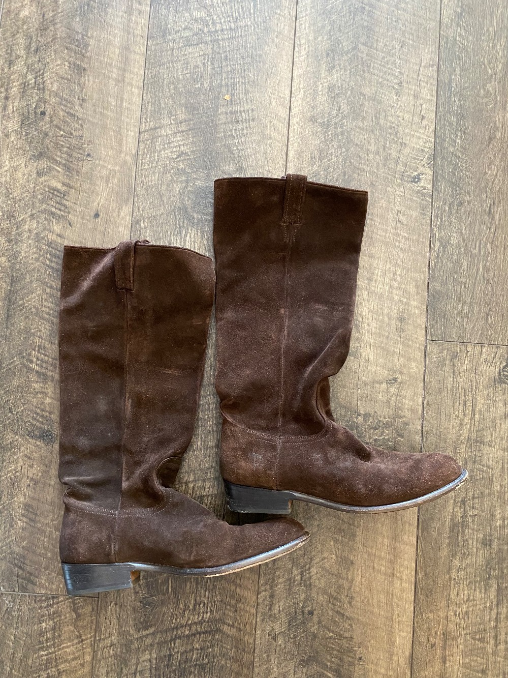 Frye suede riding boots size 11 Chocolate