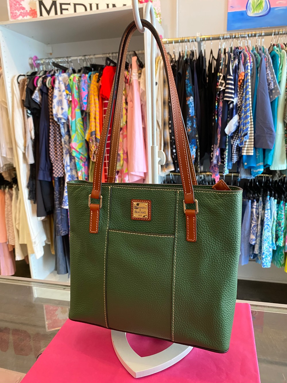 Dooney & Bourke Lexington Pebbled leather bag - Green