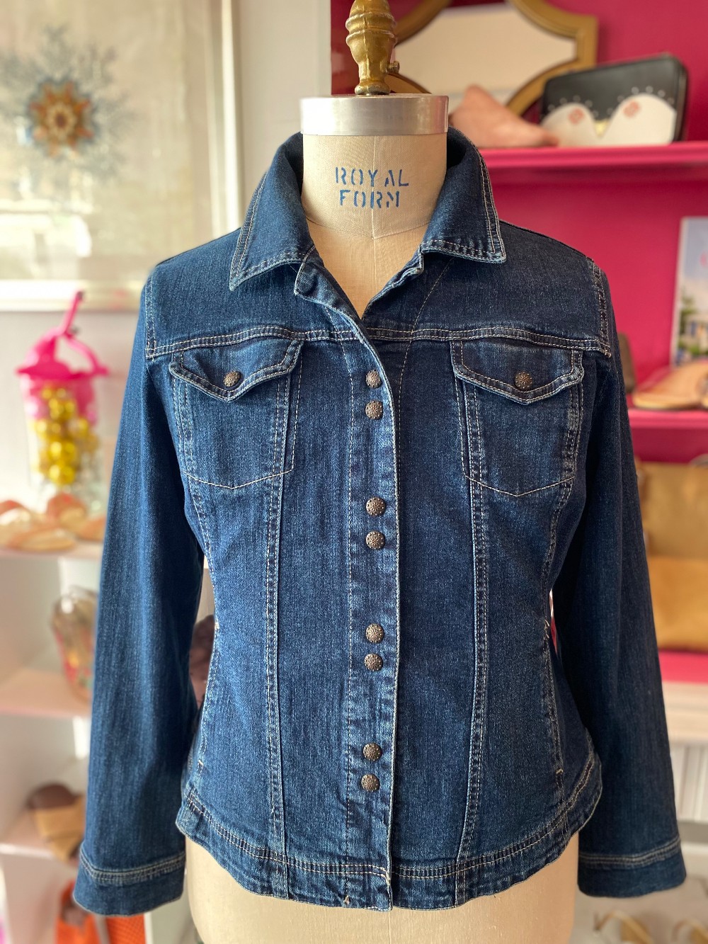 Live A Little Denim Jacket size L