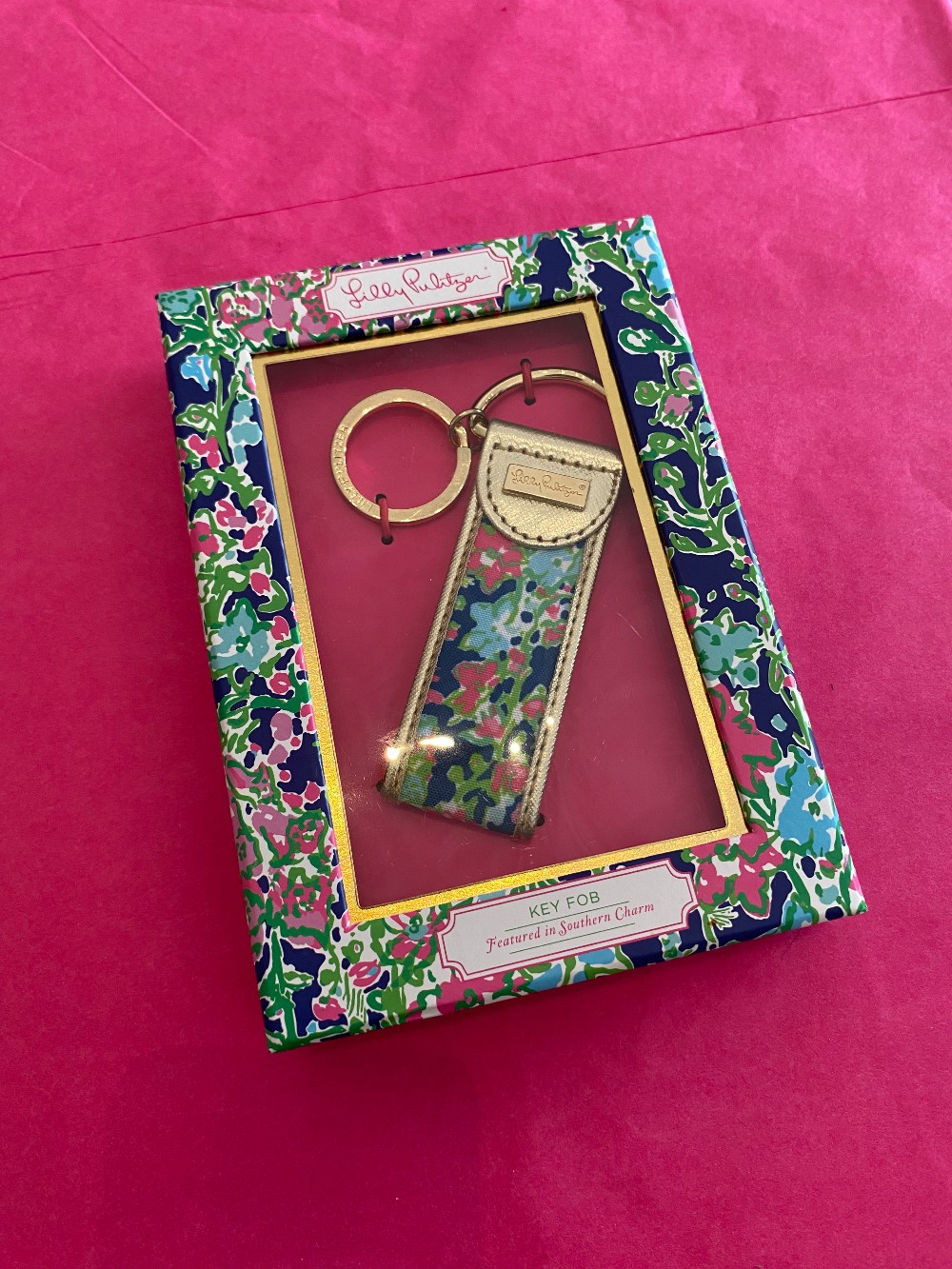 Lilly Pulitzer key fob NIB