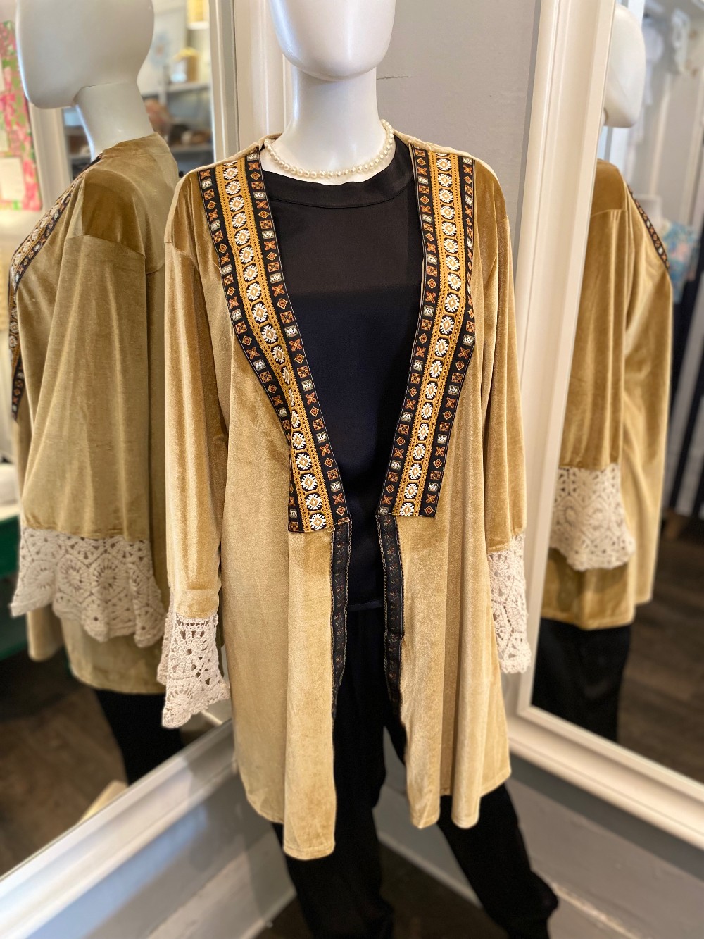 POL velvet duster size L