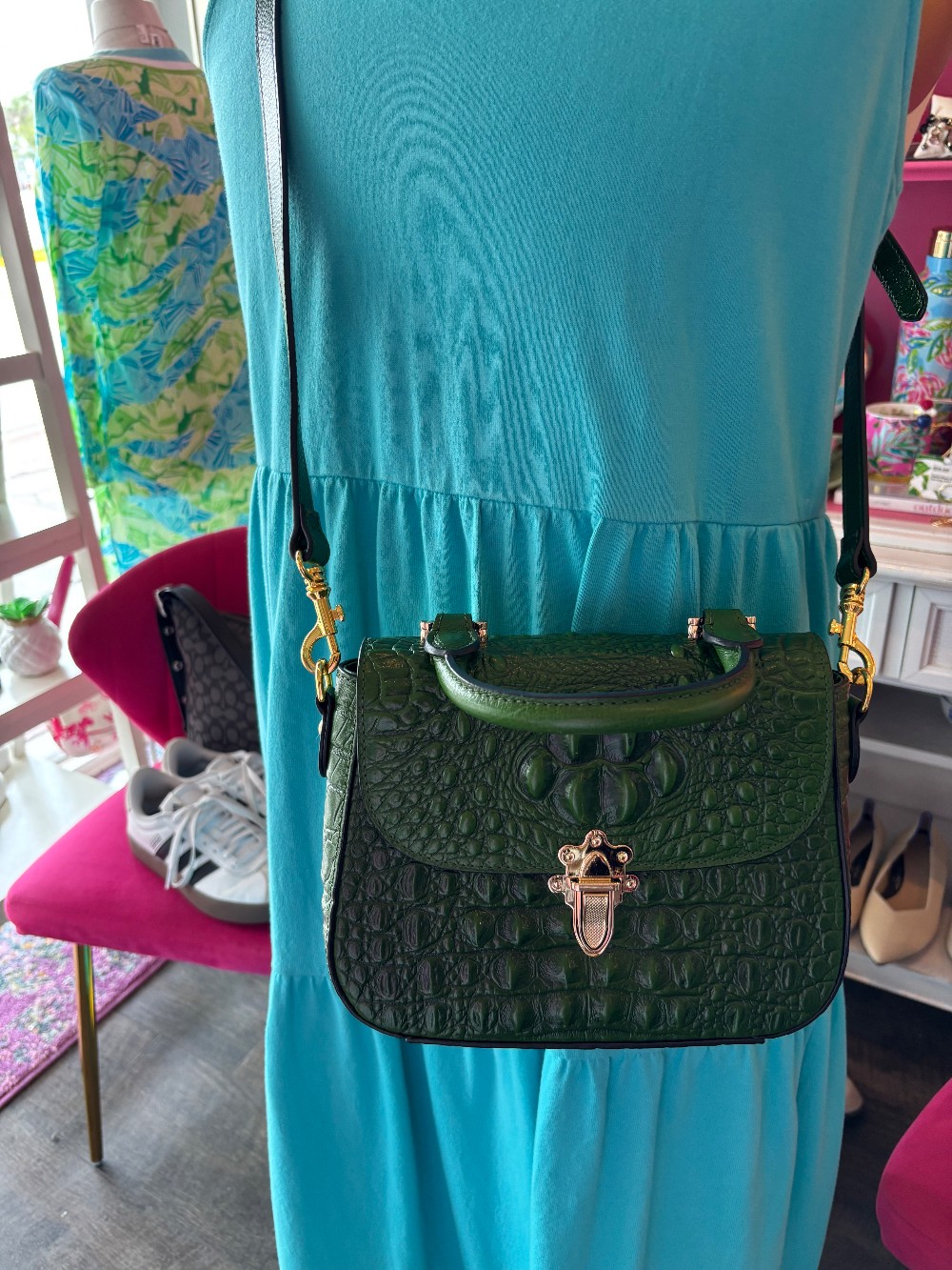 PiJushi Green Crossbody