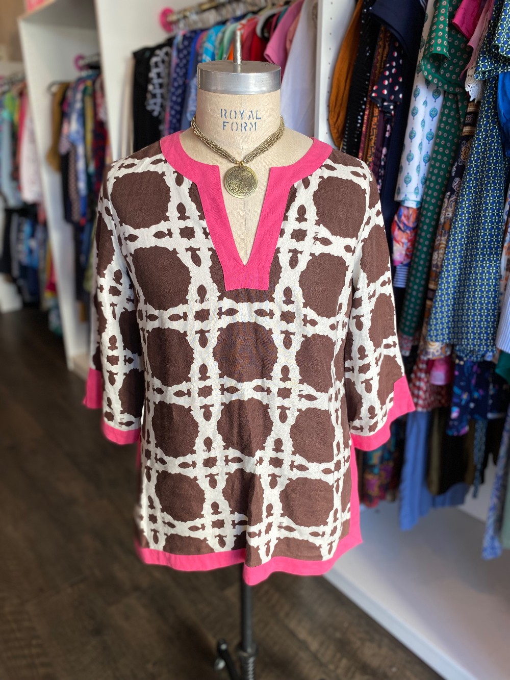 Lilly Pulitzer linen tunic top size XL