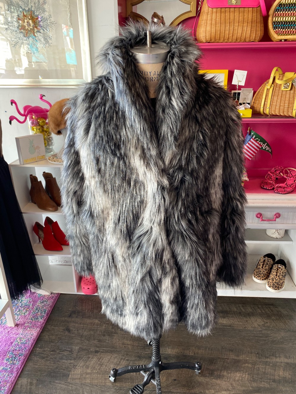 Donna Salyers Fabulous Furs faux fur coat size 2X NWT