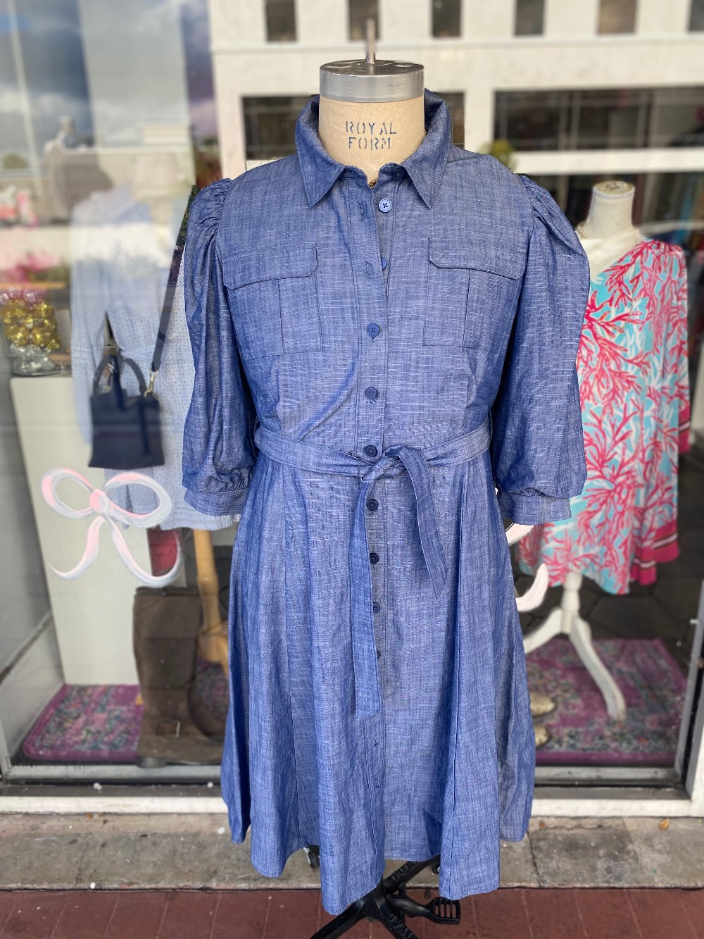 Calvin Klein Chambray Dress size 14