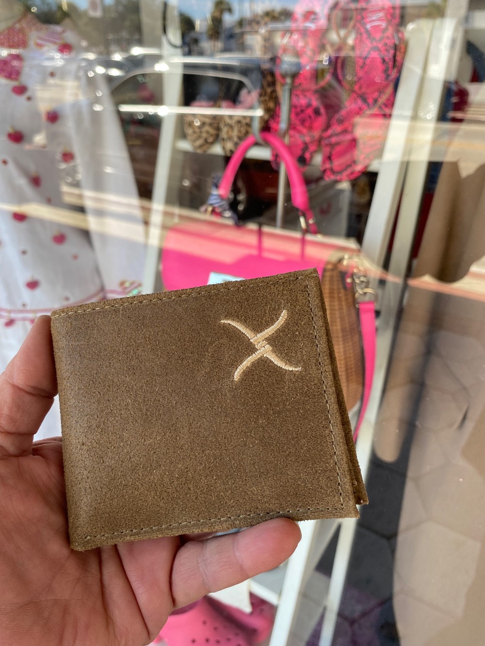 Twisted X brown leather wallet