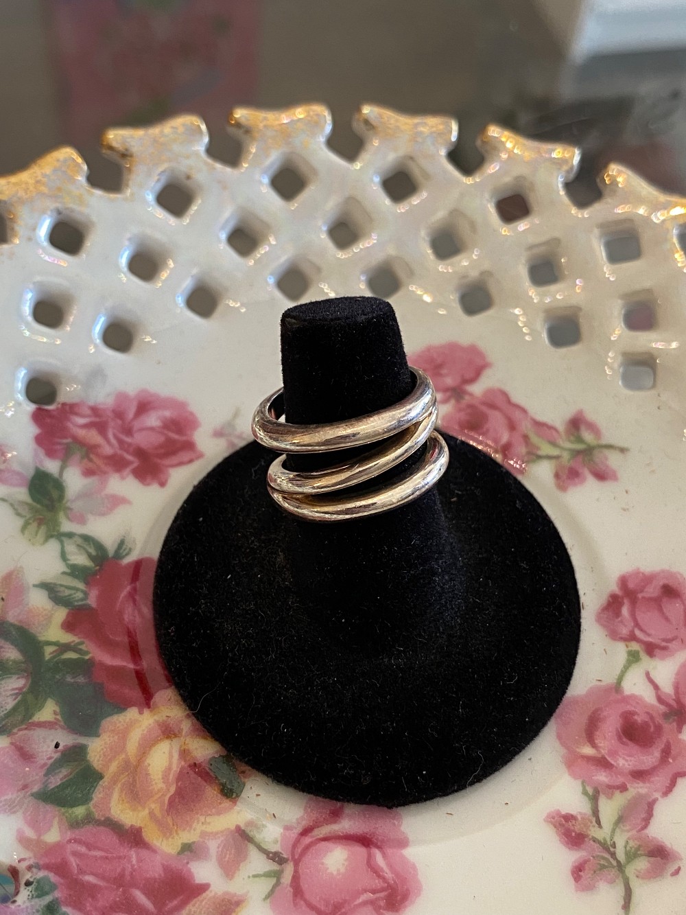 Tiffany & Co. silver zig-zag ring