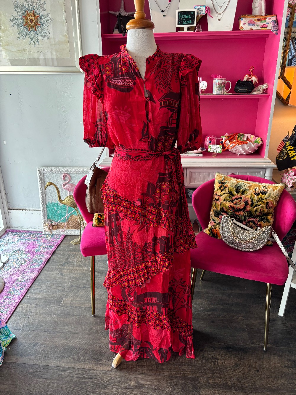 Farm Rio maxi dress size M
