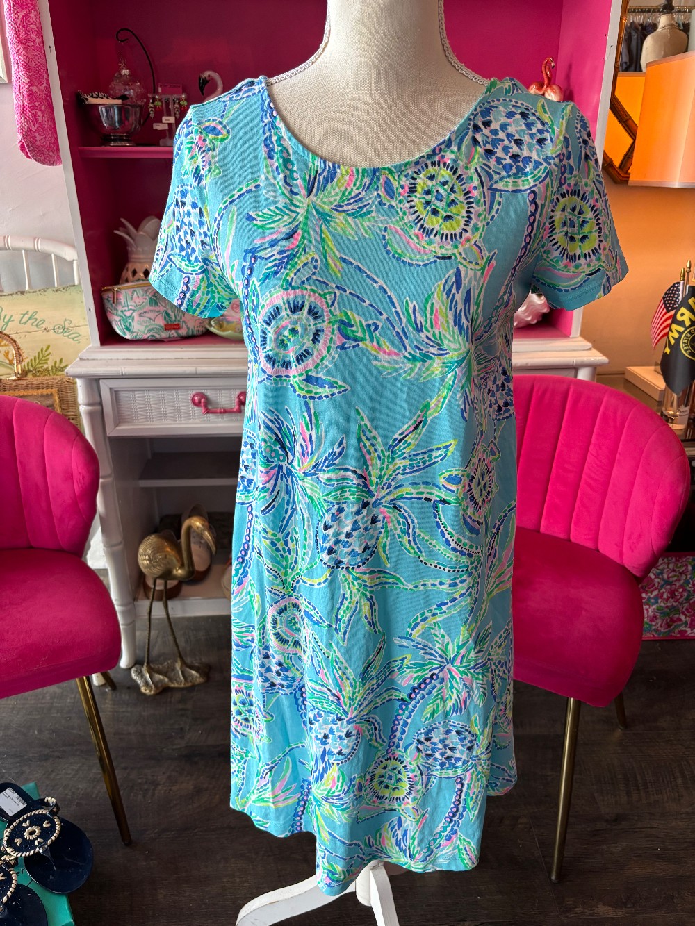 Lilly Pulitzer tropical Pineapple dress size small