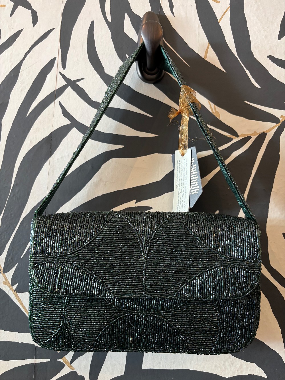Blue/Green Beaded Bag NWT