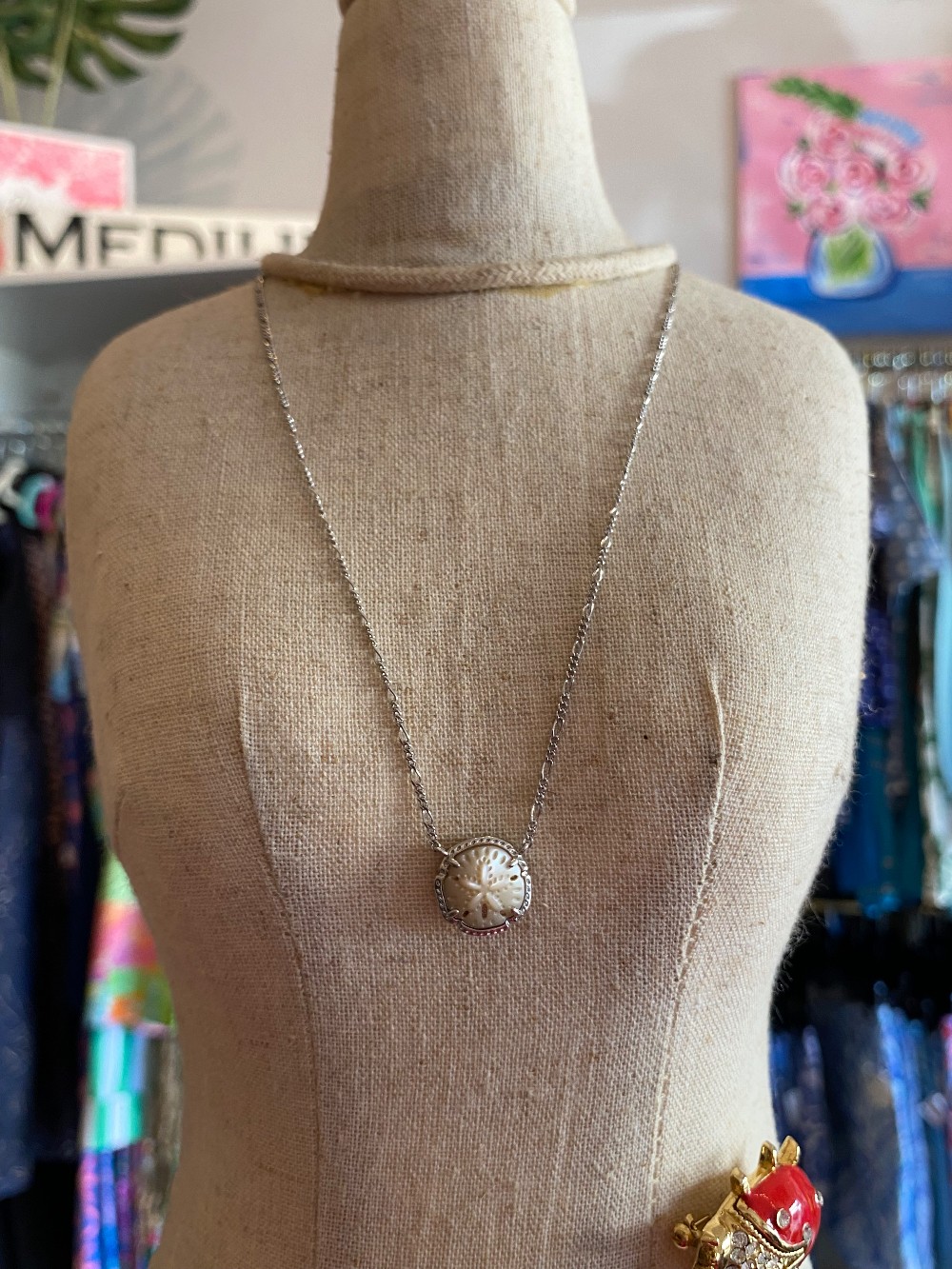 Kendra Scott sand dollar necklace - Silver