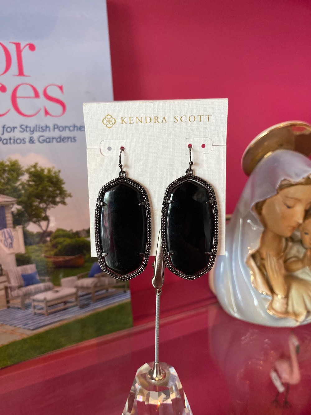 Kendra Scott Elle Black drop earrings - NWT