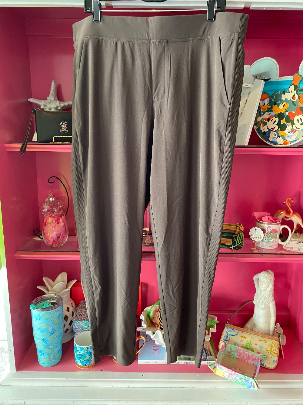 Athleta pull on pants size 16 brown