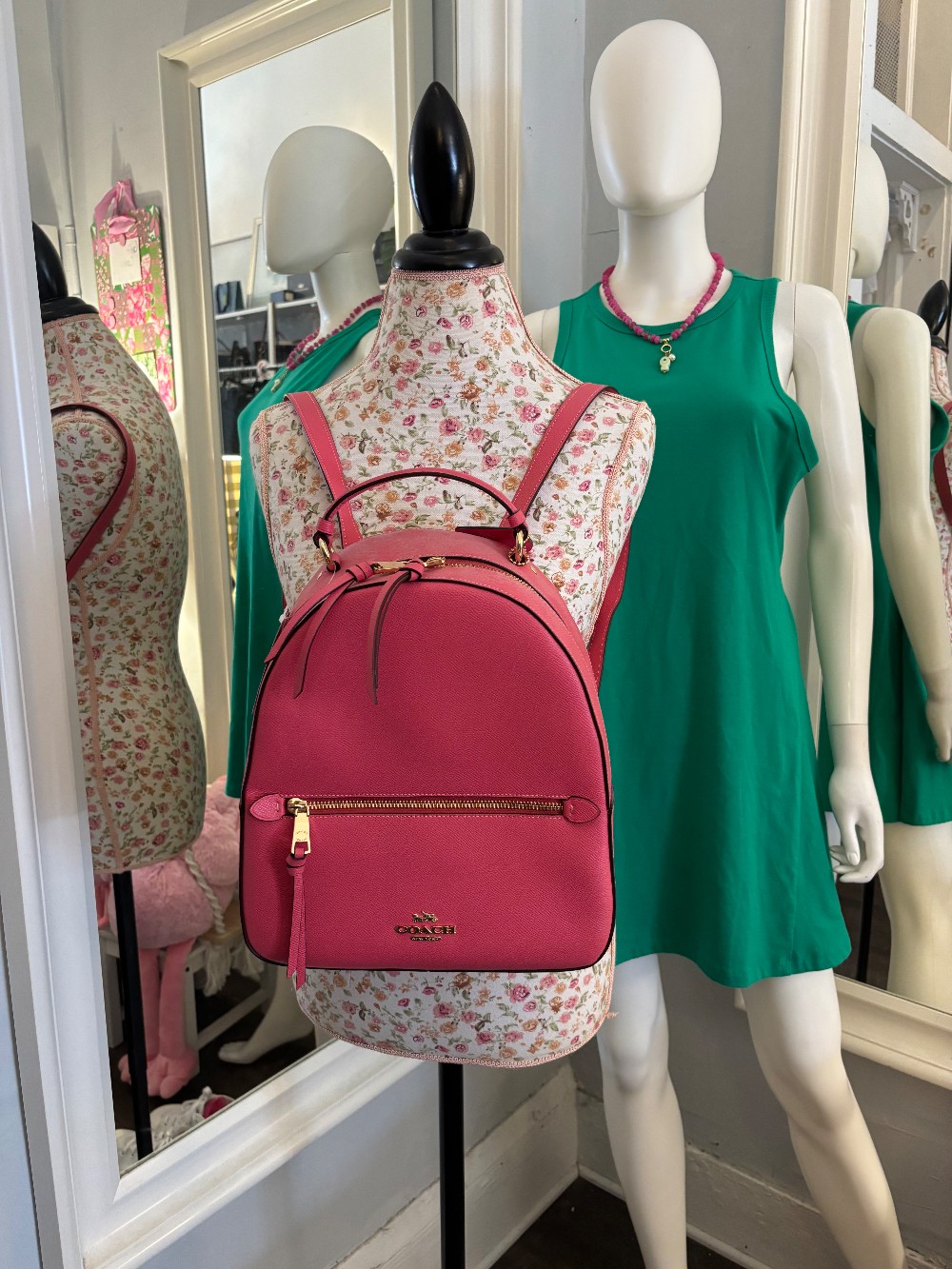 Coach pink backpack NWT