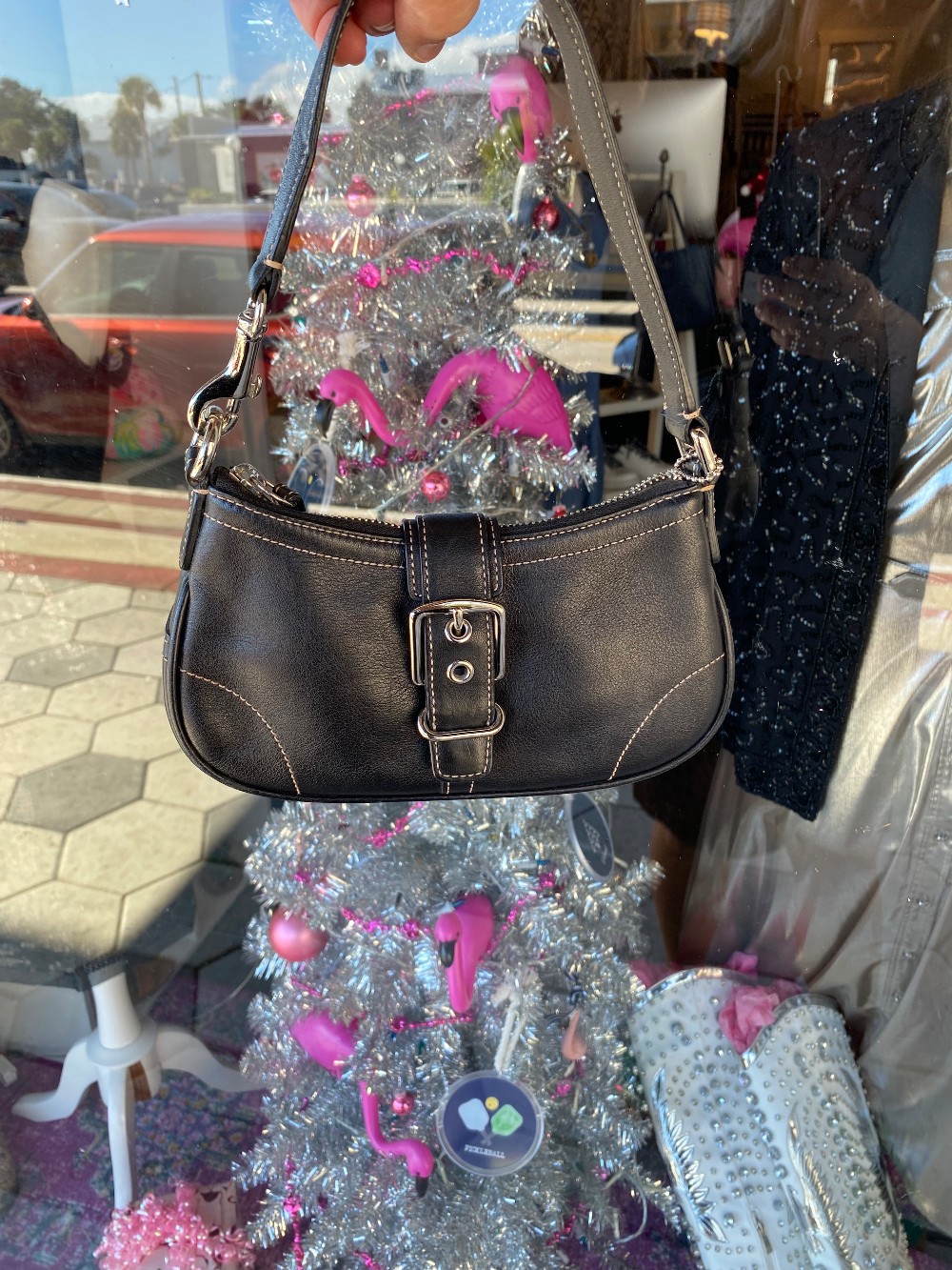 Coach black vintage demi