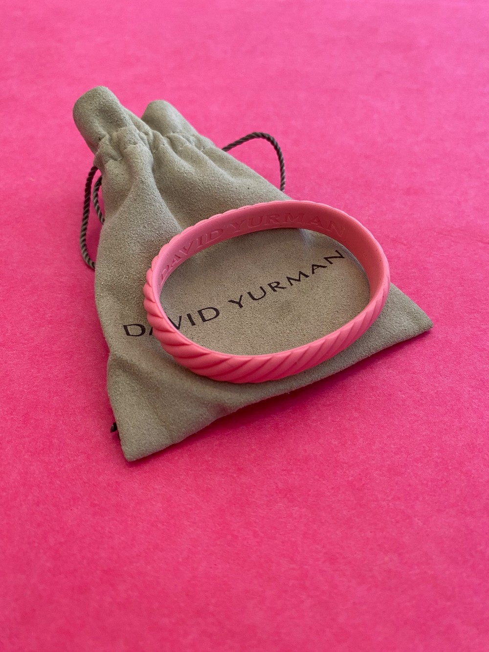 David Yurman pink rubber bracelet - Medium