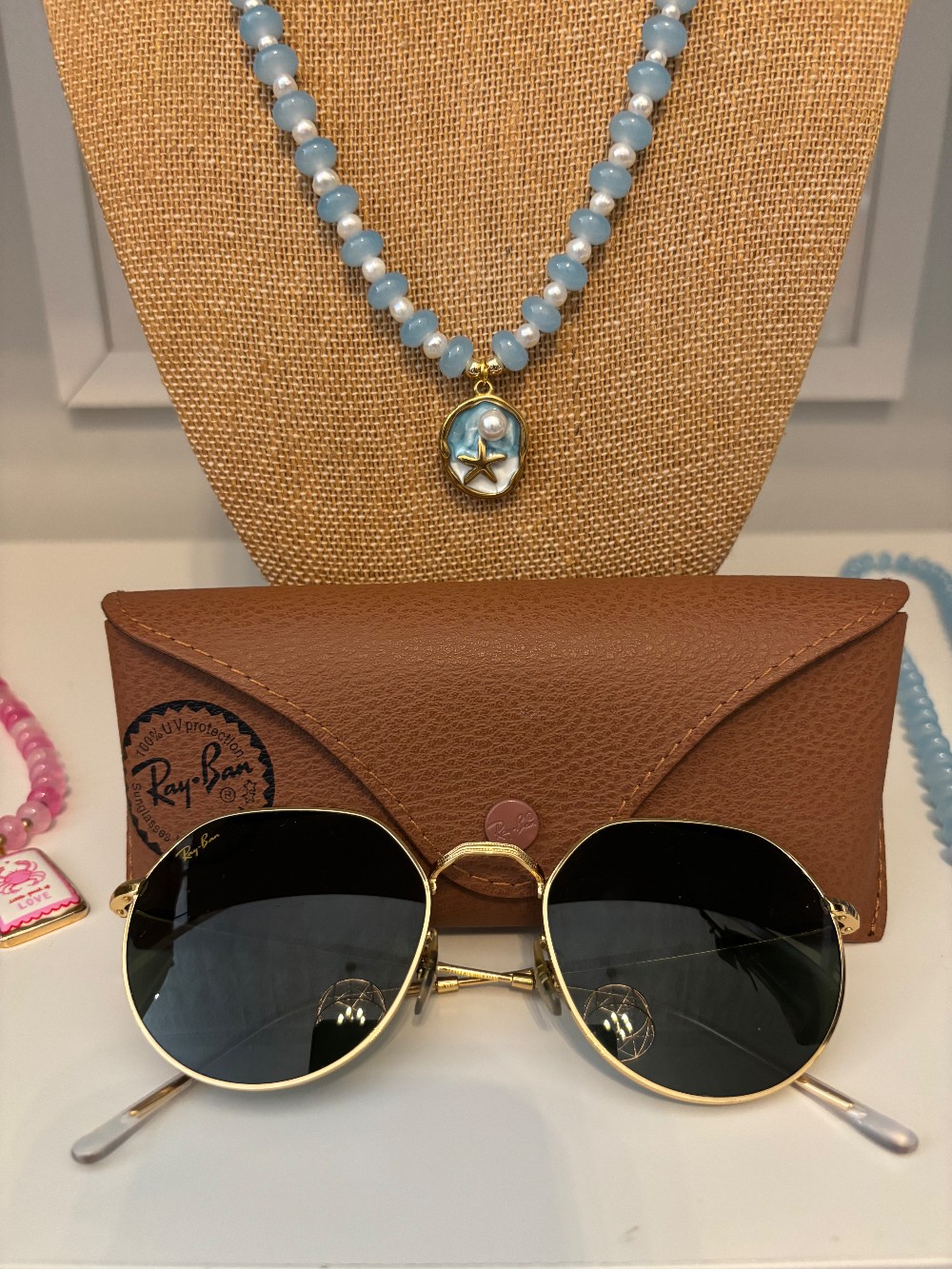 Ray Ban Sunglasses in the case