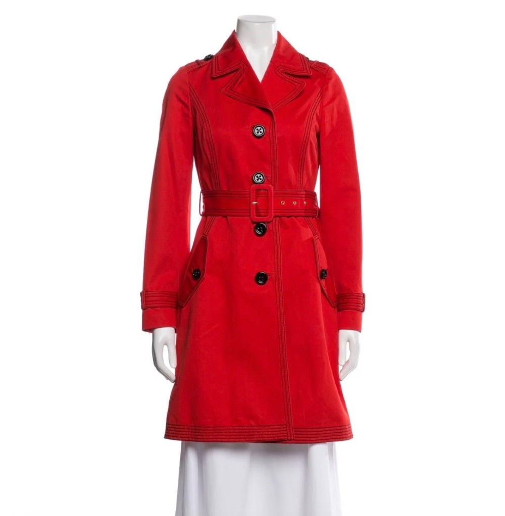 Kate Spade Red Trench size small