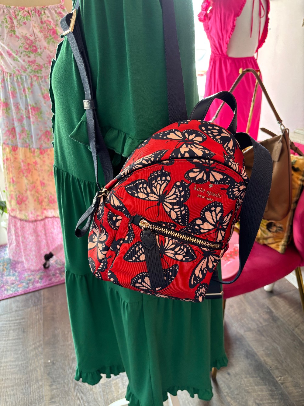 Kate Spade Chelsea Little Better Butterfly Toss Backpack