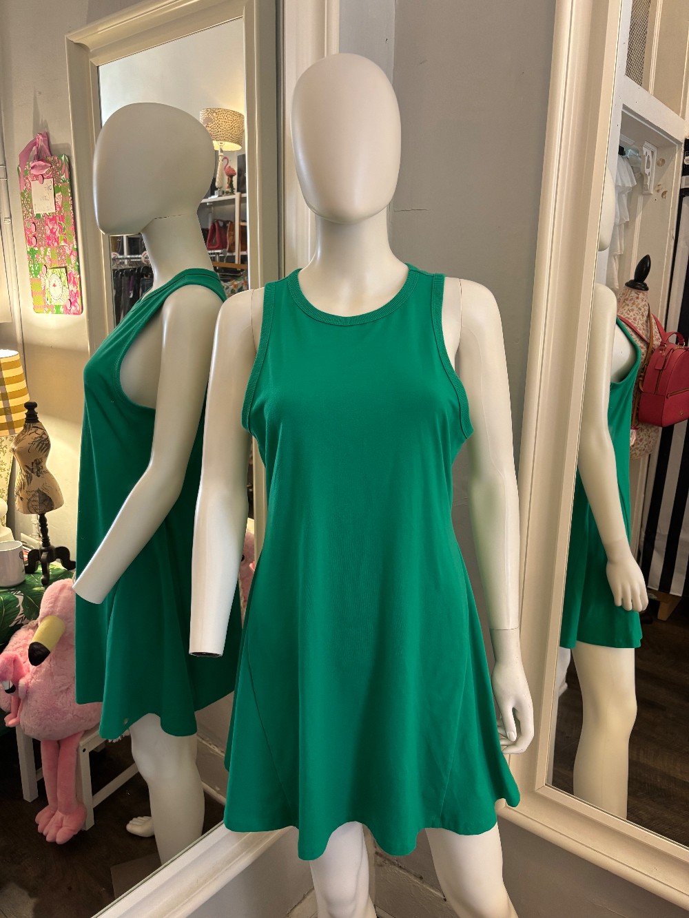 a new day green tank dress size medium