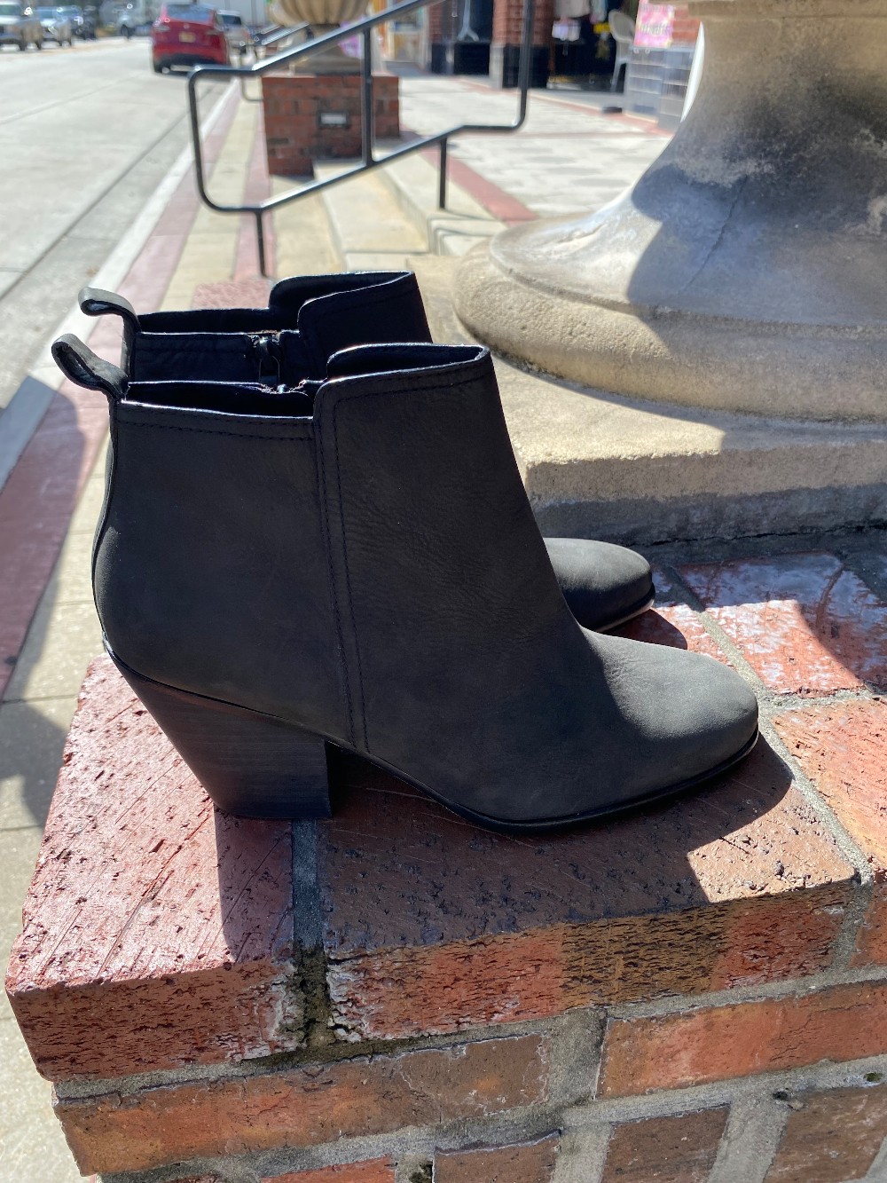 Cole Haan gray suede booties size 10.5 NEW