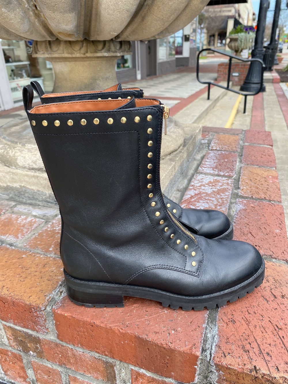 Coach leather boots size 9.5