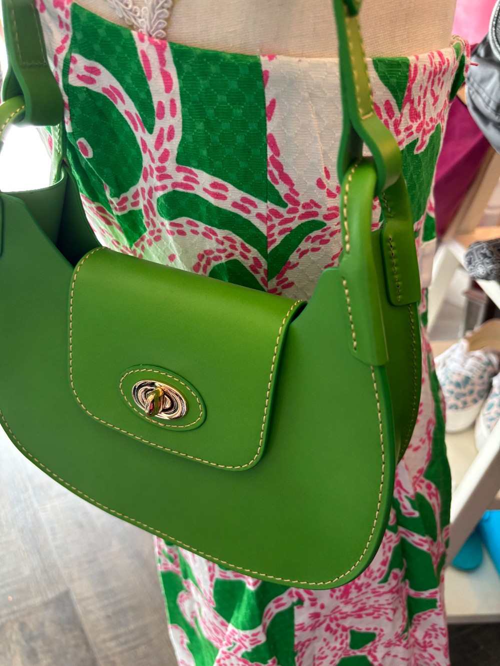 Dooney & Bourke green hobo purse