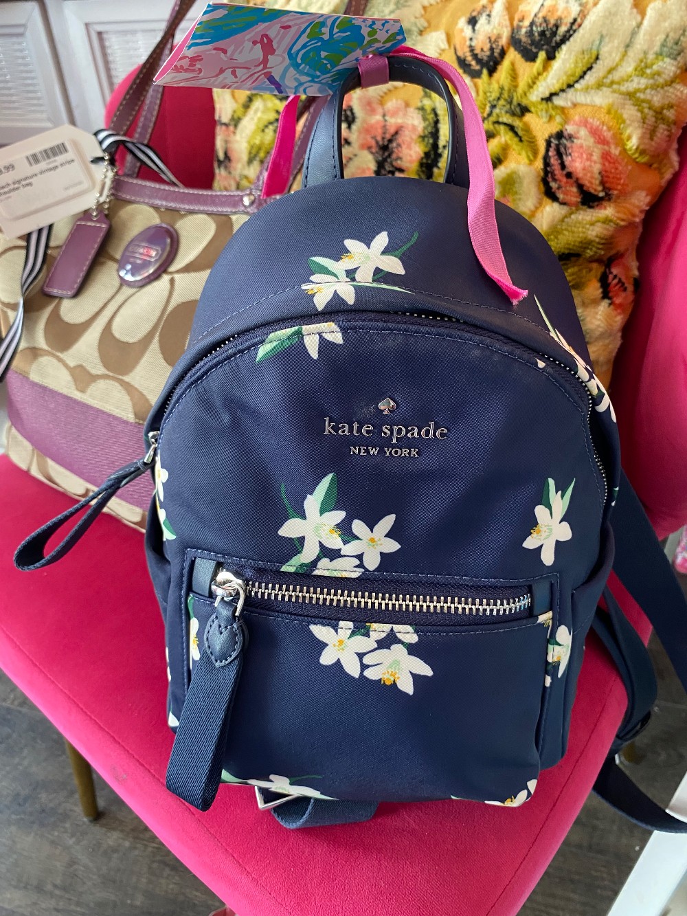 Kate Spade Chelsea Orange Toss backpack - small