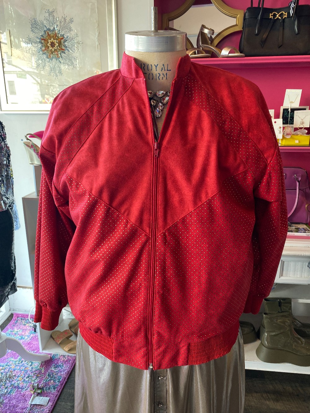 Jordana Red Vintage Jacket size 12/14
