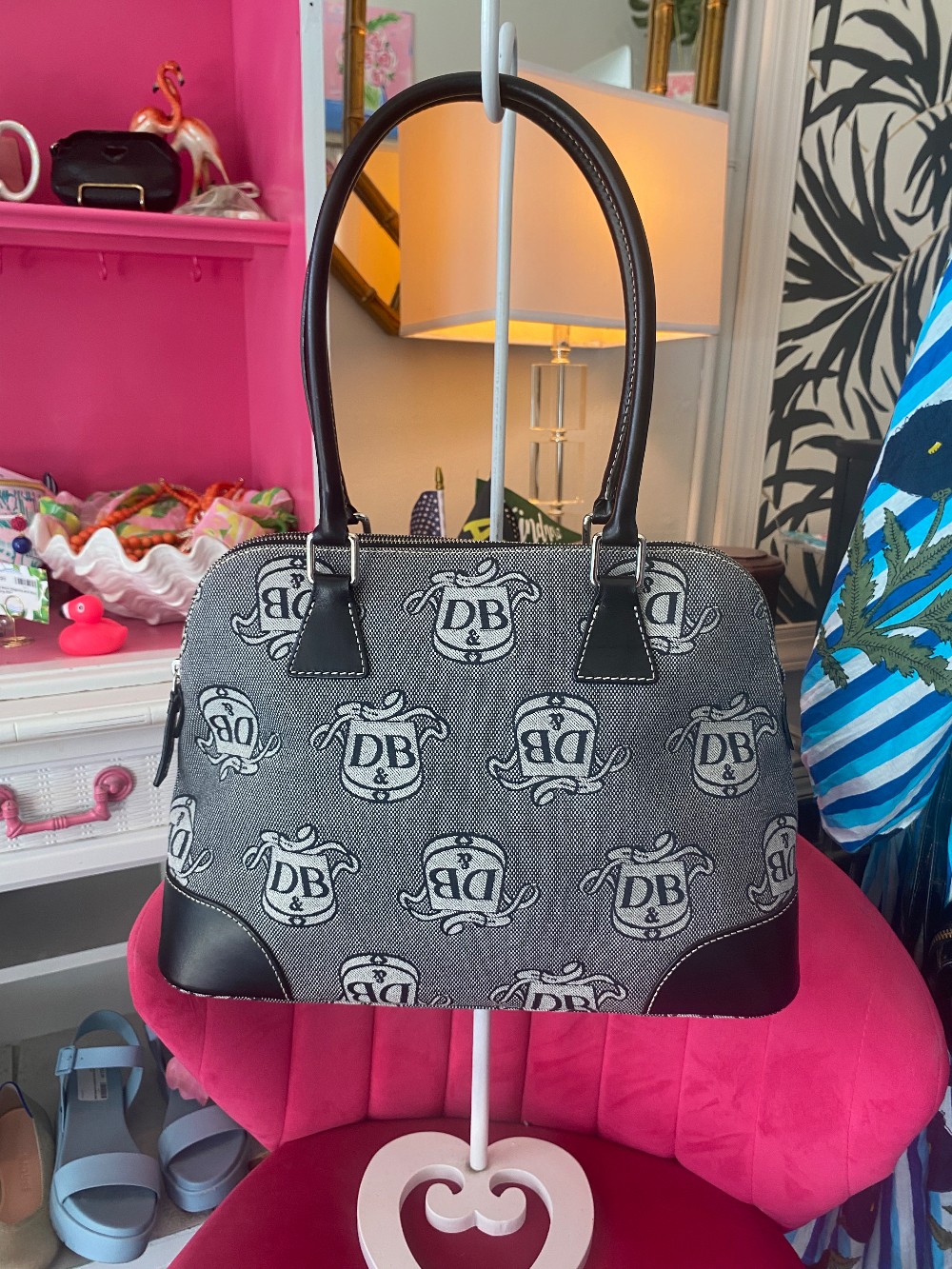 Dooney & Bourke Signature Donegal Crest Dome Satchel