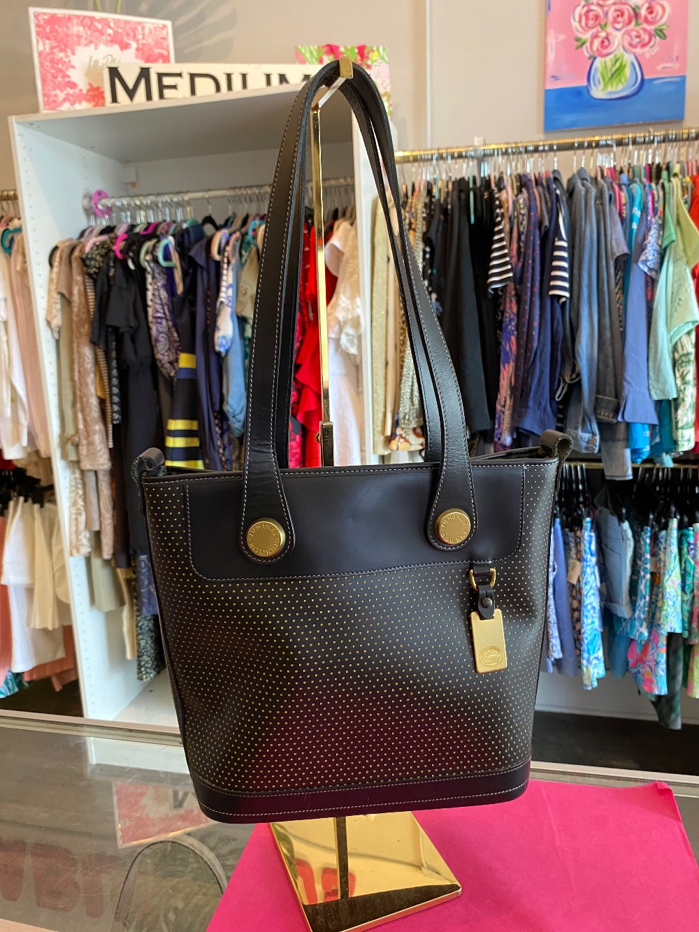 Dooney & Bourke vintage cabriolet shopper tote