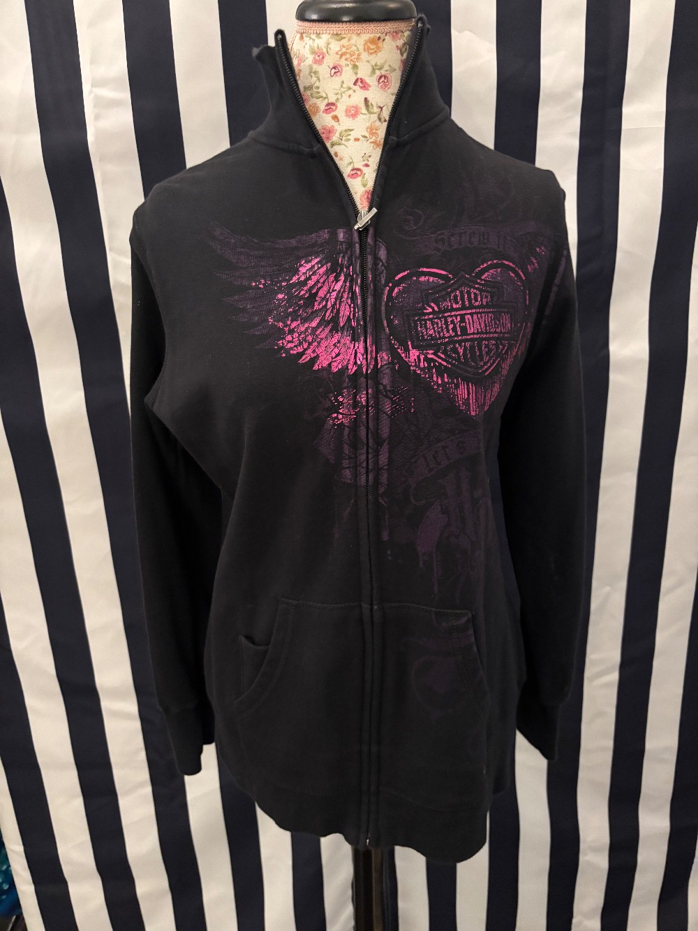 Harley Davidson zip up jacket size L
