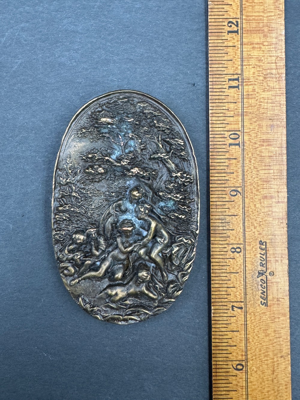 Art Nouveau 1974 Bergamot Brass Works Belt Buckle